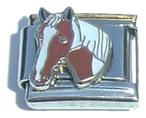 Brown Horse Head Italian Charm Brown Horse Head Italian Charm