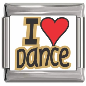 I Love Dance Italian Charm