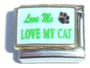 Love Me Love My Cat Italian Charm Love Me Love My Cat Italian Charm