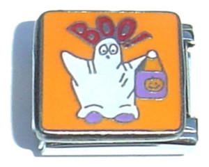 Boo Kid In Costume Italian Charm Boo Kid In Costume Italian Charm