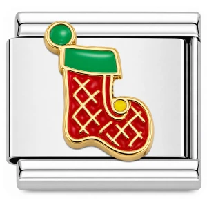 Red Stocking Italian Charm