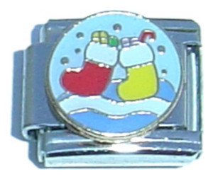 Red And Yellow Stockings Italian Charm