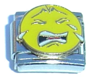 Crying Smiley Italian Charm