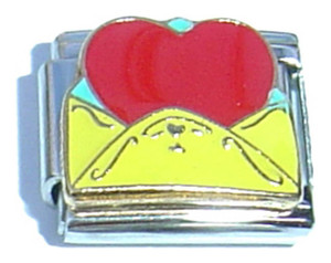 Heart Between Mountains Italian Charm Heart Between Mountains Italian Charm