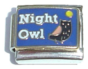 Night Owl Italian Charm Night Owl Italian Charm