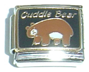 Cuddle Bear Italian Charm