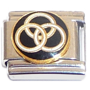 Three Connected Circles Italian Charm