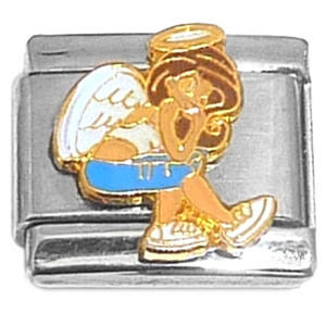 Angel Sitting Italian Charm