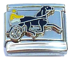 Horse Racer Italian Charm