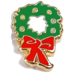 Wreath Floating Locket Charm Wreath Floating Locket Charm