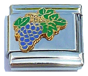 Purple Grapes Italian Charm Purple Grapes Italian Charm