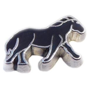 Black Horse Floating Locket Charm Black Horse Floating Locket Charm