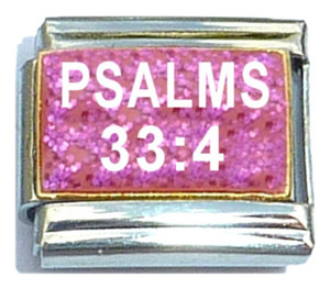 Psalms 33 4 Italian Charm Psalms 33 4 Italian Charm