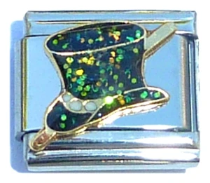 Sparkly Top Hat Italian Charm