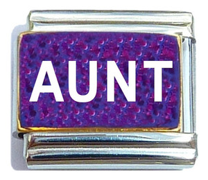 Aunt Purple Italian Charm Aunt Purple Italian Charm