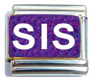 Sis Purple Italian Charm