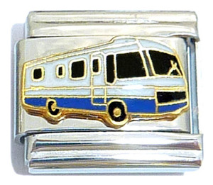 White And Blue RV Italian Charm White And Blue RV Italian Charm