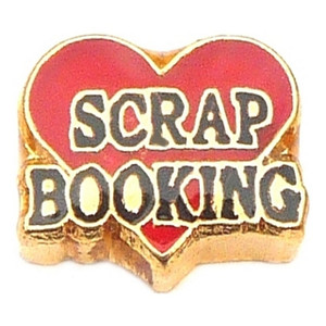 Love Scrapbooking Floating Locket Charm Love Scrapbooking Floating Locket Charm
