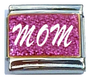 Mom Pink Italian Charm