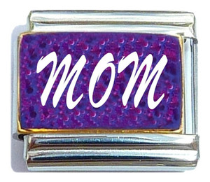 Mom Purple Italian Charm Mom Purple Italian Charm