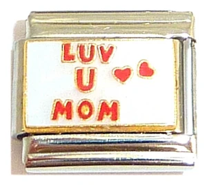 Luv U Mom Italian Charm
