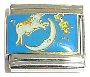 Cow Jumping Over The Moon Italian Charm