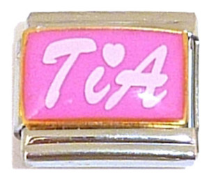 Tia Pink Italian Charm