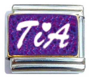 Tia Purple Italian Charm