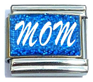 Mom Blue Italian Charm
