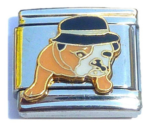 Dog With Hat Italian Charm