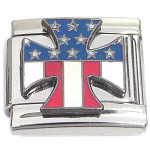 Independent Symbol Patriotic Red White Blue Italian Charm