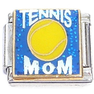 Tennis Mom Blue Italian Charm Tennis Mom Blue Italian Charm