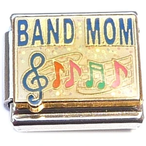 Band Mom Music Notes Italian Charm