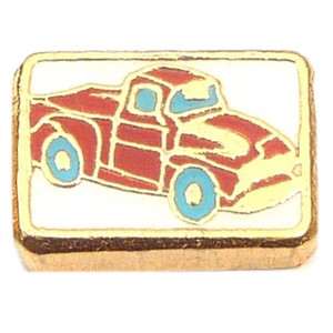 Red Truck Floating Locket Charm Red Truck Floating Locket Charm