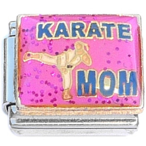 Karate Mom Pink Italian Charm Karate Mom Pink Italian Charm