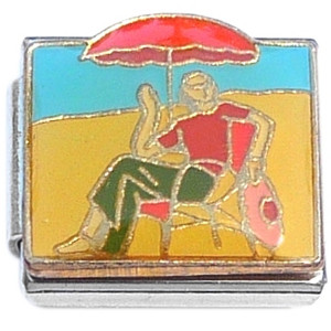 Beach Chair Hat and Umbrella Italian Charm Beach Chair Hat and Umbrella Italian Charm