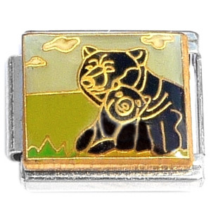 Mom Baby Bear Italian Charm Mom Baby Bear Italian Charm