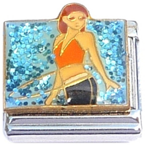 Hula Hoop Orange Top Italian Charm