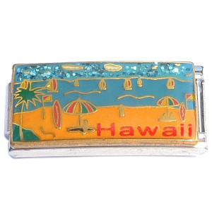 Hawaii Beach Scene Superlink Italian Charm Hawaii Beach Scene Superlink Italian Charm