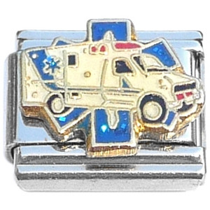 Ambulance Medical Symbol Italian Charm