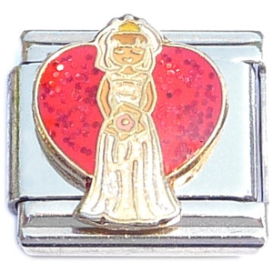 Bride Holding Bouquet Italian Charm Bride Holding Bouquet Italian Charm
