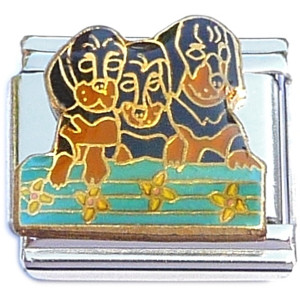 Cute Puppy Dogs Italian Charm