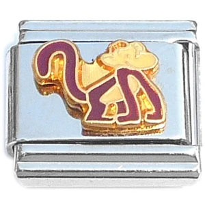 Cute Monkey Walking Italian Charm
