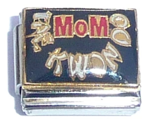 Mom Tae Kwon Do On Black Italian Charm