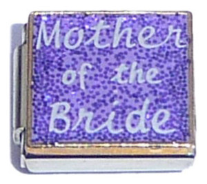 Mother of The Bride On Purple Italian Charm Mother of The Bride On Purple Italian Charm