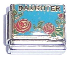 Daughter With Flowers Italian Charm Daughter With Flowers Italian Charm