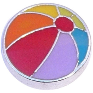 Beach Ball Floating Locket Charm Beach Ball Floating Locket Charm