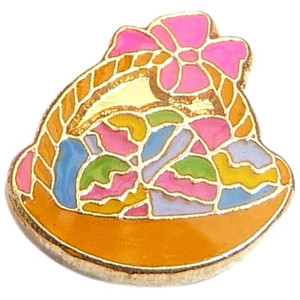 Easter Egg Basket Floating Locket Charm Easter Egg Basket Floating Locket Charm