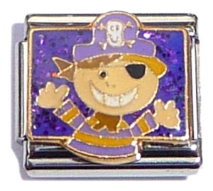 Pirate Kid Italian Charm Pirate Kid Italian Charm