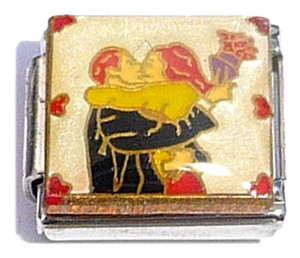 Couple Kissing Italian Charm Couple Kissing Italian Charm